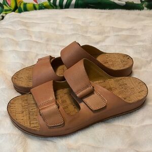 Kork Ease 10M Women’s Torreya Leather Double Strap Hook Loop Summer Fall Sandals